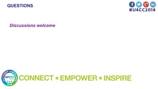 QUESTIONS
Discussions welcome
 