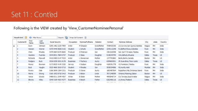 Banking Database image.