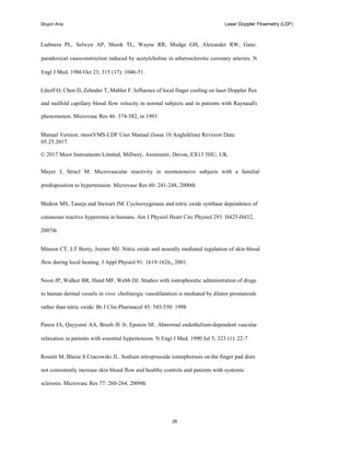 Notes for Measuring blood flow and reactivity of the blood vessels in ...