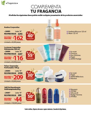 Jafra oportunidades Marzo