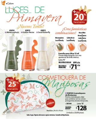 Jafra oportunidades Marzo