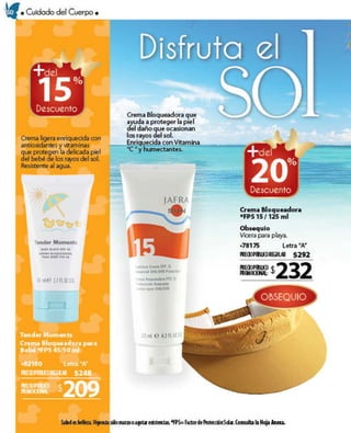 Jafra oportunidades Marzo