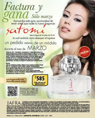 Jafra oportunidades Marzo