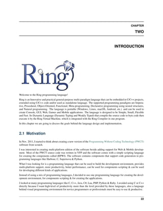 The Ring programming language version 1.7 book - Part 6 of 196 | PDF