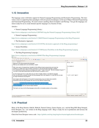 The Ring programming language version 1.10 book - Part 6 of 212 | PDF