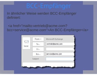 SharePoint Lektion #51: Der Mailto-Befehl