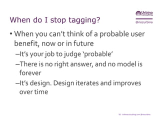 @nozurbinaWhat content when?
• Go through the 5Ws, thoroughly:
– Who, what, when, where, why
• Establish adapting rules for your
matrix of content
– Scenario and Output columns
Article: bit.ly/ac-how2
 