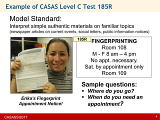 Casas Etests Example Question CASAS Assessments for Citizenship Preparation | PDF