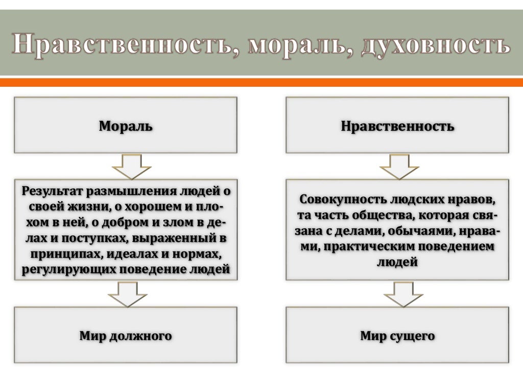 План мораль и нравственность