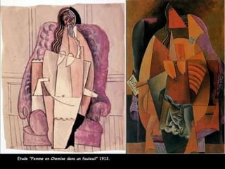 Etude "Femme en Chemise dans un fauteuil" 1913.
 