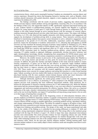Enhancing computational thinking in elementary students through STEM ...