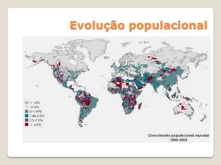 Evolução populacional
 