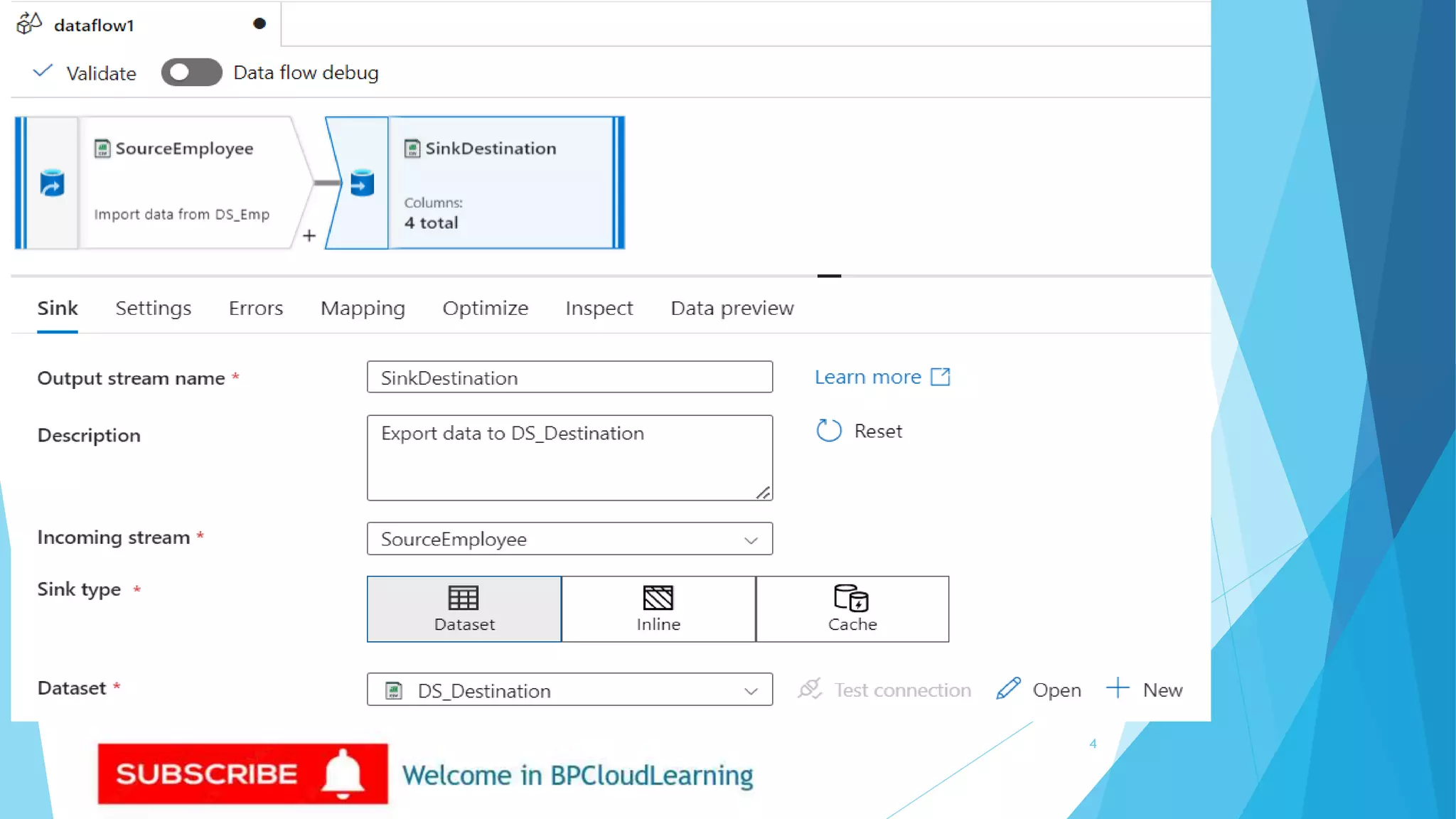 52- Source and Sink Data flow in Azure Data Factory.pptx