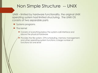operating system structure part-ii for system calls | PPT