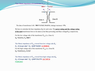 Power system analysis notes PPT ,pu methods, reactance diagram | PPTX