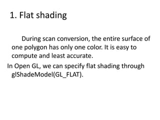 Shading for Computer Topics in Burapha University | PPT