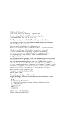 Building Performance Simulation For Design And Operation Jan Lm ...