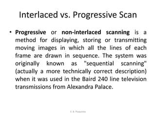 Progressive Scan Process Television Systems Communications Elective ECE | PDF
