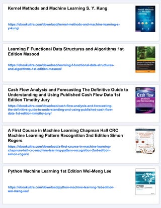 Implementation of Machine Learning Algorithms Using Control Flow and ...