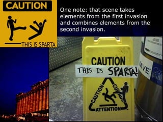 The Athenians closed with the Persians quickly, trotting the last 200 yards in order to minimize the damage the Persian archers could inflict on the phalanx lines. Because the Greek center was weak and the flanks strong, the center was pushed back while the flanks pushed in.  After the center retreated a certain distance, it suddenly held firm.  This resulted in a double envelopment of the Persians.  Being double enveloped is NOT a good position to be in during a battle. The Persians panicked and made a run for their ships.  Others ran for a nearby swamp (not knowing it was a swamp) and were slaughtered there. 