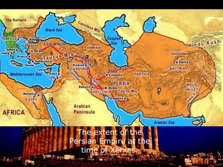 The extent of the Persian Empire at the time of Xerxes. 