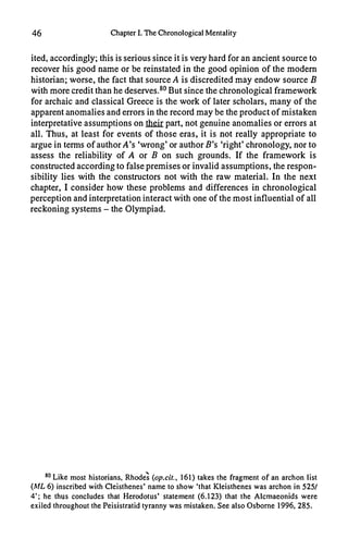 Discrepancies In Olympiad Dating And Chronological Problems Of Archaic ...