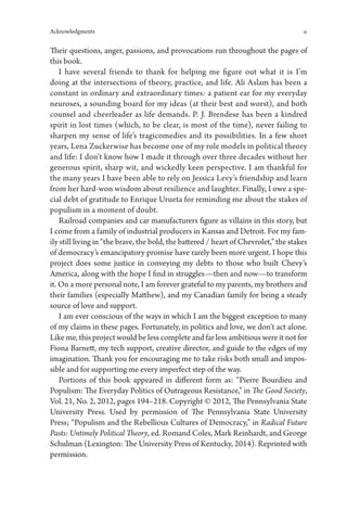 Radical Thanks Populisms Power Radical Grassroots Democracy In America Laura Grattan | PDF