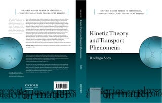 Kinetic Theory And Transport Phenomena Rodrigo Soto | PDF