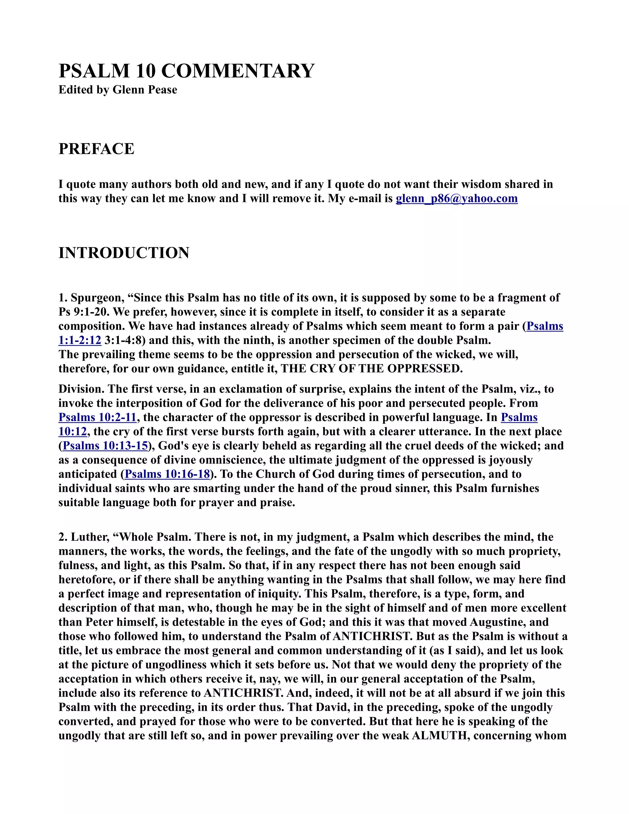 52131283 psalm 10 commentary PDF