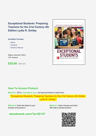 Exceptional Students Preparing Teachers for the 21st Century  
