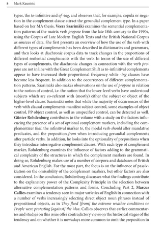 Changing Structures Studies In Constructions And Complementation Hglund ...