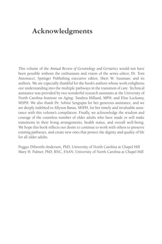 Toni Springer Pathways Through The Transitions Of Care For Older Adults ...