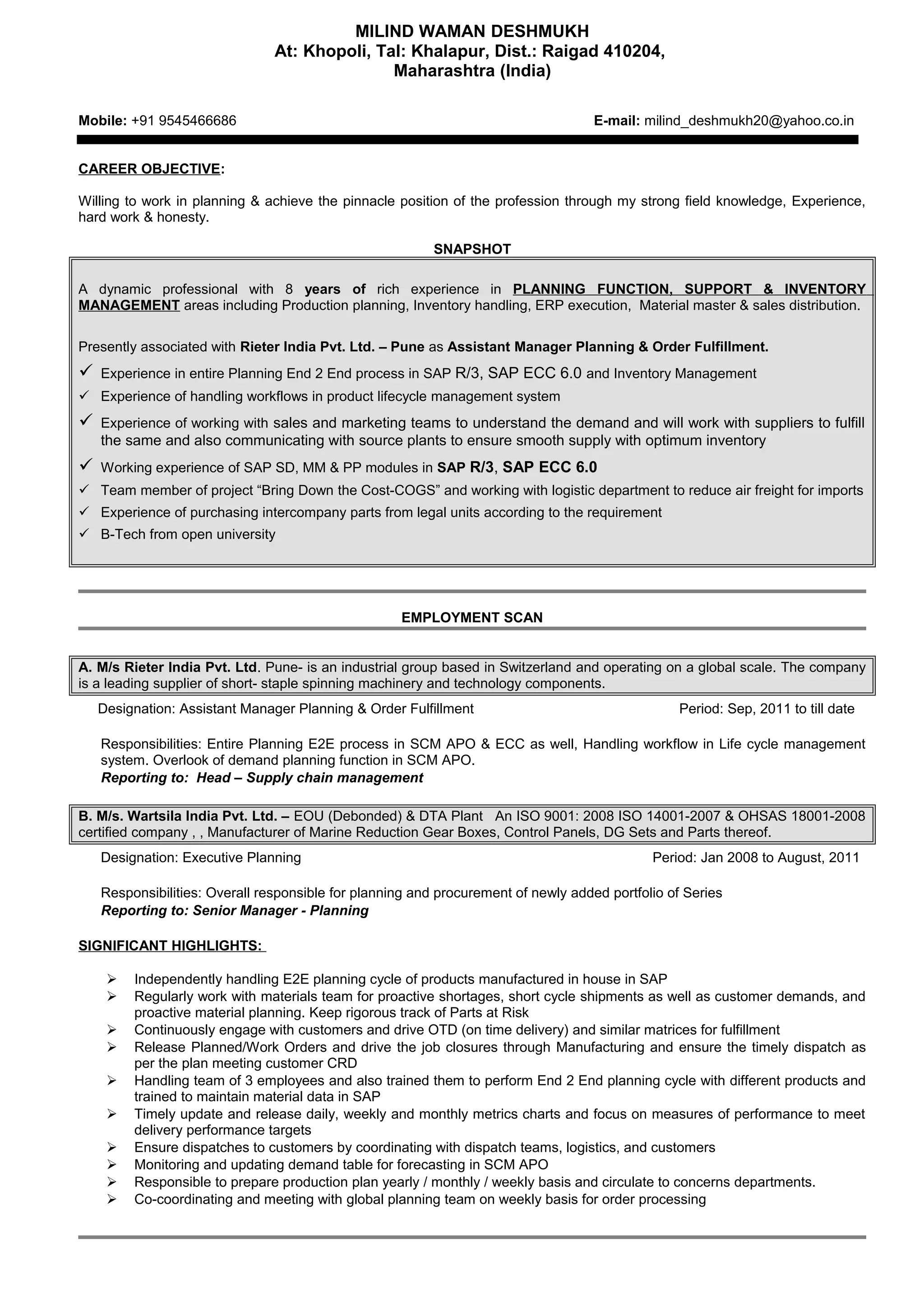 CV_Milind Deshmukh_84 | DOC