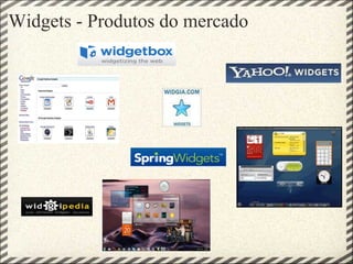 Widgets - Produtos do mercado 