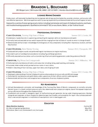 Brandon Bouchard - Resume | PDF