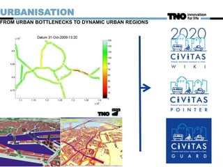 | Trends Transitions TNO
URBANISATION
FROM URBAN BOTTLENECKS TO DYNAMIC URBAN REGIONS
4
 