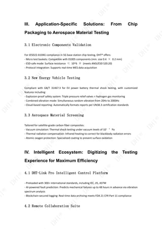 Dht Report DHT® Thermal Shock Test Chamber: Redefining the Boundaries of ...