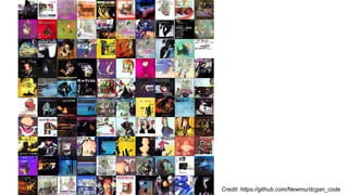 Credit: https://github.com/Newmu/dcgan_code
 