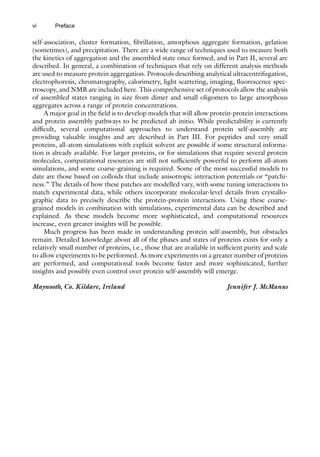 Protein Selfassembly Methods And Protocols Jennifer J Mcmanus Ed | PDF