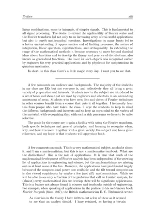Lectures On The Fourier Transform And Its Applications Brad Osgood | PDF