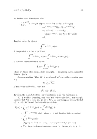 Lectures On The Fourier Transform And Its Applications Brad Osgood | PDF