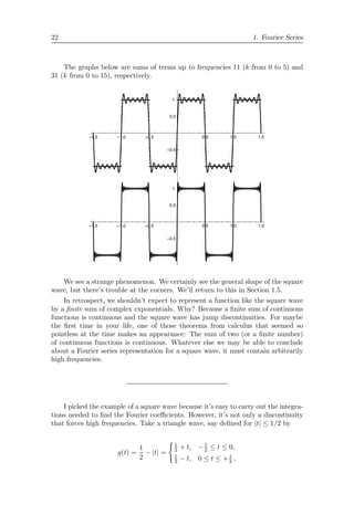 Lectures On The Fourier Transform And Its Applications Brad Osgood | PDF