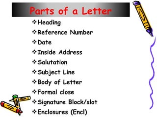 52239838 a-business-letter-ppt | PPT