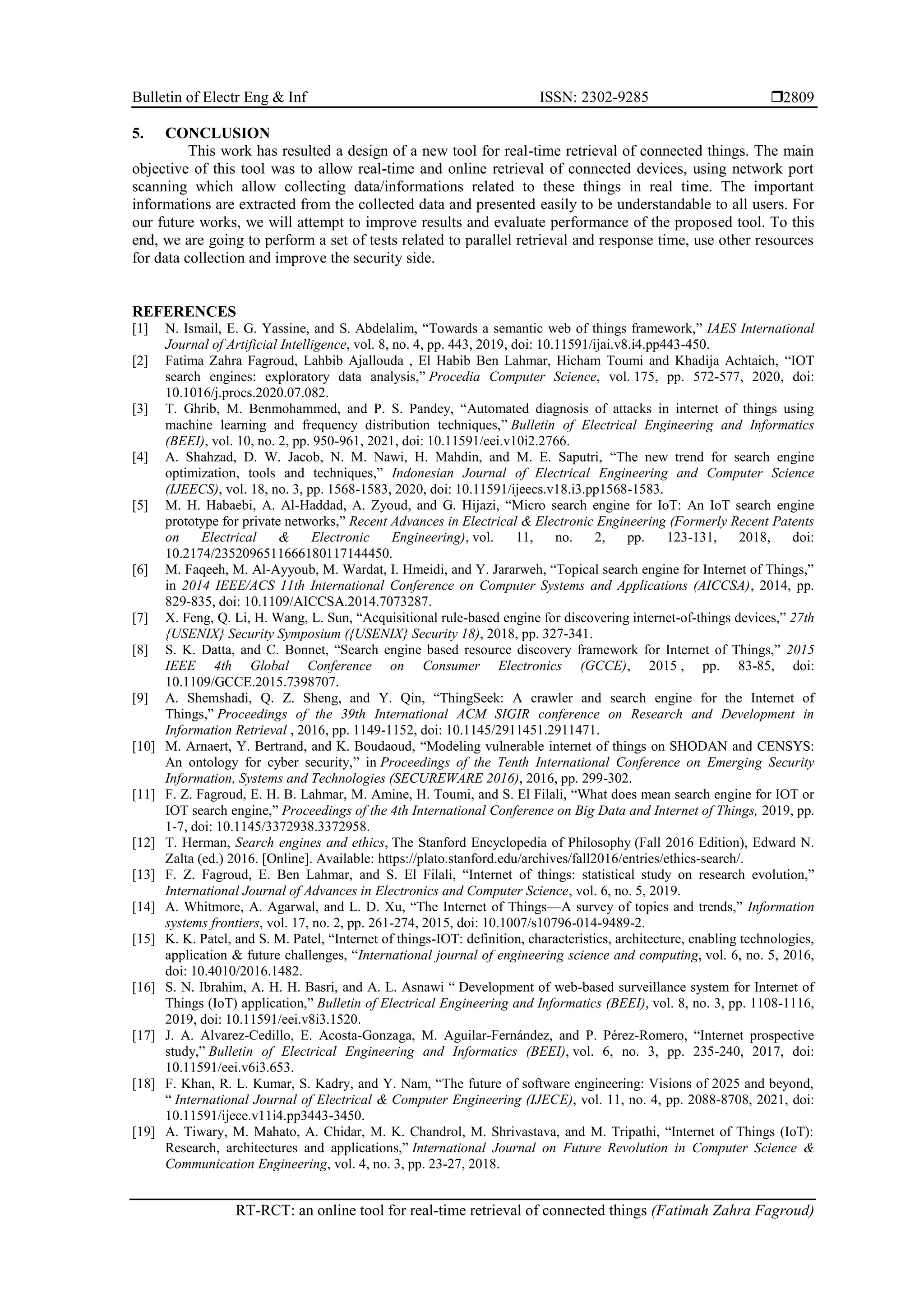 RT-RCT: an online tool for real-time retrieval of connected things | PDF