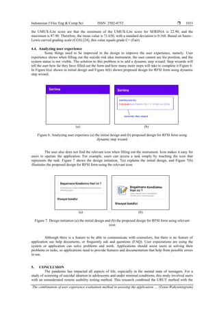 The combination of user experience evaluation method in asessing the ...