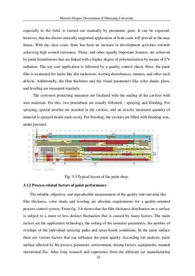 Control degree improvement master quality thesis
