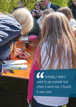 Initially I didn’t
want to go outside but
when I went out, I found
it was cool
 