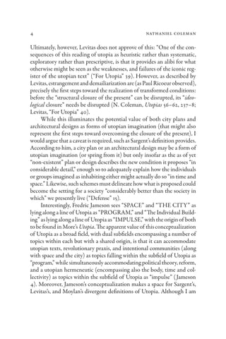 Utopia Setting Explained Imagining And Making The World Reconsidering Architecture And Utopia ...