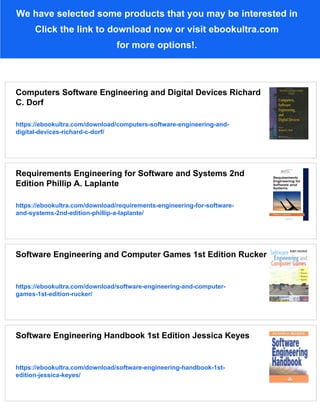 Engineering safe and secure software systems 1st Edition C. Warren ...
