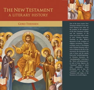 The New Testament A Literary History Gerd Theissen | PDF